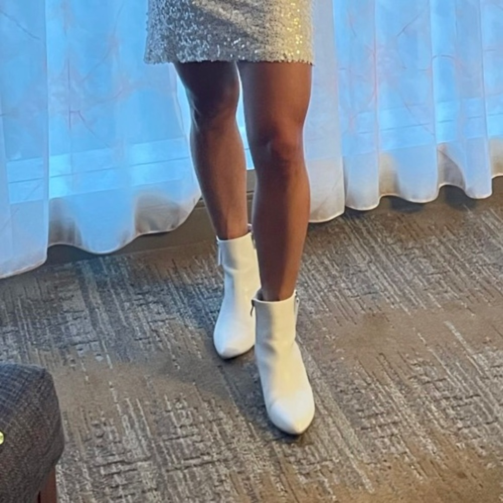 White Ankle Bootie